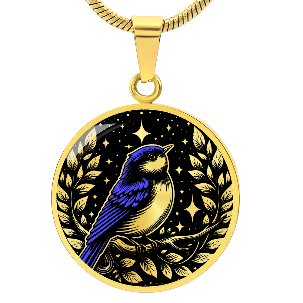 Eastern Bluebird Necklace