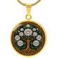 Celtic Tree of Life Pendant Necklace - Water Lily July Birth Flower Jewelry
