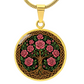 Celtic Tree of Life Pendant Necklace - Rose June Birth Flower Jewelry