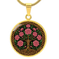 Celtic Tree of Life Pendant Necklace - Carnation January Birth Flower Jewelry
