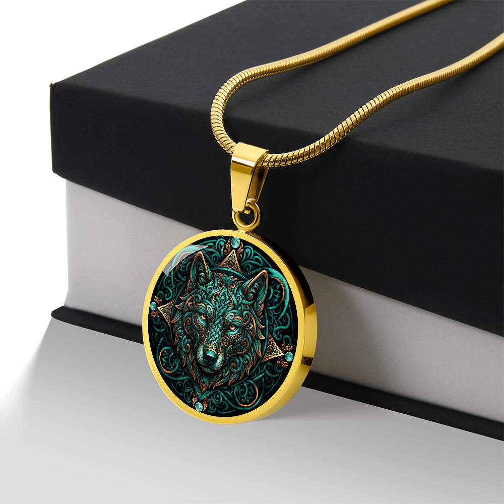 Celtic Wolf Necklace - Symbolizing Guardianship and Protection