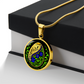 Easter Egg Necklace Blue
