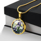 Purple Iris Necklace