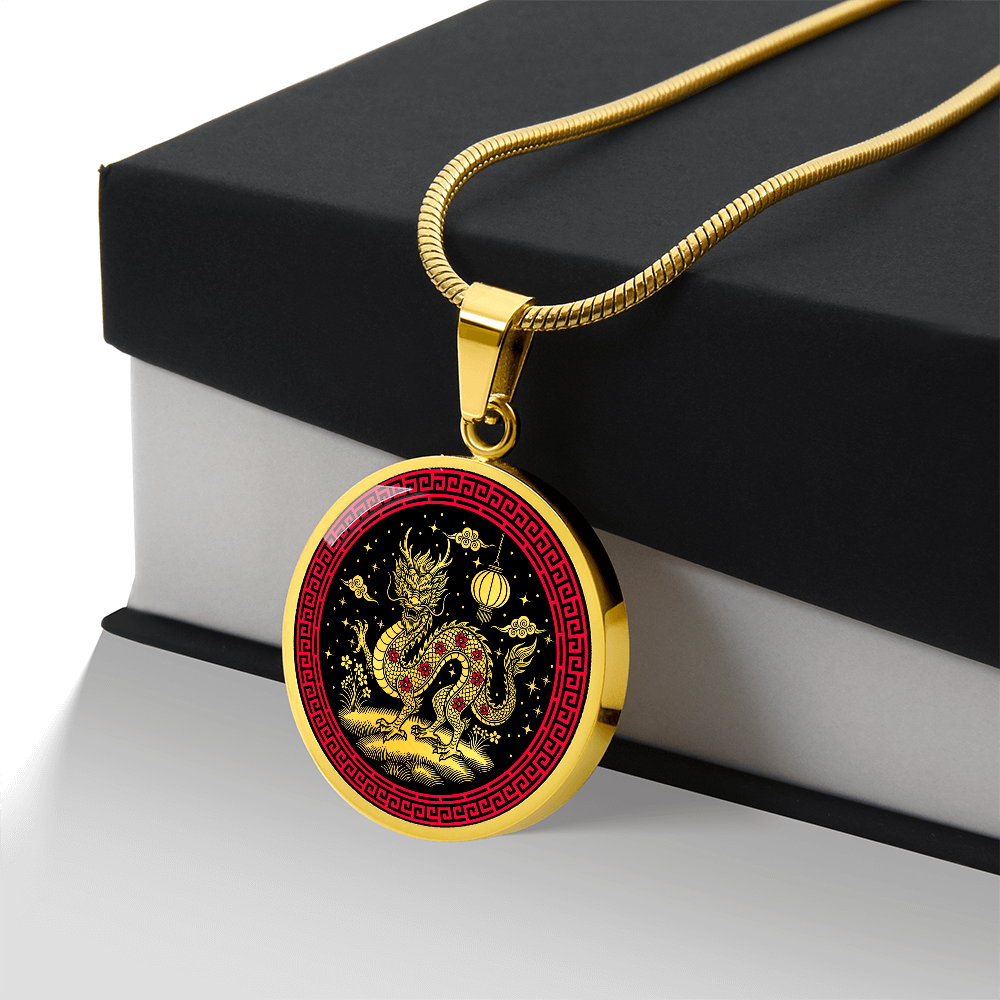 Dragon Necklace - Chinese Zodiac Charm Pendant