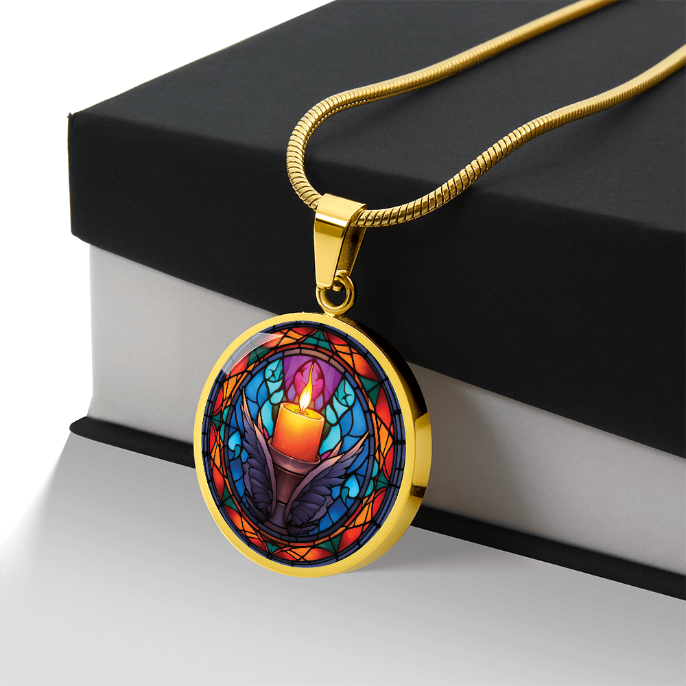 Advent Candle Necklace - Christian Pendant Jewelry