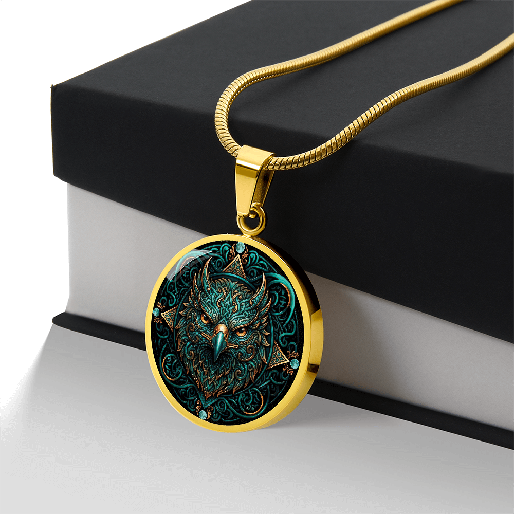 Celtic Hawk Necklace – Symbolizing Vision and Spiritual Guidance