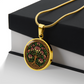Celtic Tree of Life Pendant Necklace - Honeysuckle June Birth Flower Jewelry