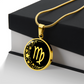 Virgo Zodiac Pendant Necklace