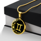 Gemini Zodiac Pendant Necklace