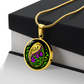 Easter Egg Necklace Purple