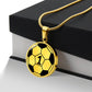 Soccer Necklace Gold - Silver Soccer Ball Pendant - Football Necklace For Mom or Dad - Soccer Jewelry For Girl & Boy - Soccer Charm Necklace