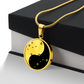 Gemini Yin Yang Pendant Necklace - Zodiac Constellation Jewelry