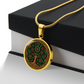 Celtic Tree of Life Pendant Necklace - Holly December Birth Flower Jewelry