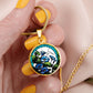 Blue Morning Glory Necklace