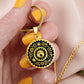 Steampunk Necklace, Personalized Steam Punk Jewelry Gift For Halloween & Cosplay, Engravable Gold Gear Charm Pendant Gift For Her or Him