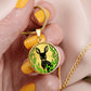 Deer Necklace, Personalized Fawn Spirit Companion Charm Pendant, Engraved Gold Animal Jewelry, Nature Lover Valentines & Mothers Day Gift