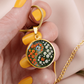 Daffodil Yin Yang Necklace - March Birth Month Flower Pendant Jewelry