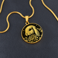 Bunny Necklace, Engraved Water Lily Pendant, Personalized July Birth Month Flower Jewelry, Gold Floral Waterlily Charm, Animal Lover Gift