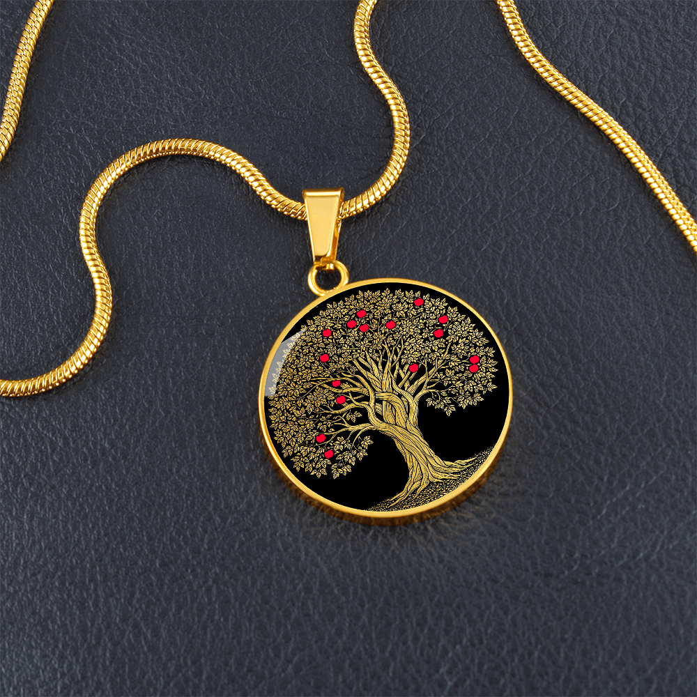 Apple Tree Necklace - Symbolic Jewelry
