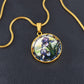 Purple Iris Necklace