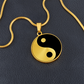 Yin Yang Necklace, Gold Yin Yang Pendant, Yin and Yang Jewelry, Spiritual Jewelry, Chinese Balance Necklace,