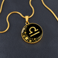 Libra Zodiac Pendant Necklace