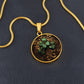 Four Leaf Clover Necklace, Personalized Shamrock Pendant, Good Luck Charm St Patricks Day Jewelry, 18K Gold Bangle Lucky Charm Gift For Her