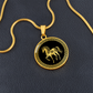 Horse Necklace Chinese Zodiac Animal Pendant Jewelry
