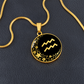 Aquarius Zodiac Pendant Necklace