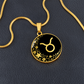 Taurus Zodiac Pendant Necklace