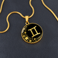 Gemini Zodiac Pendant Necklace