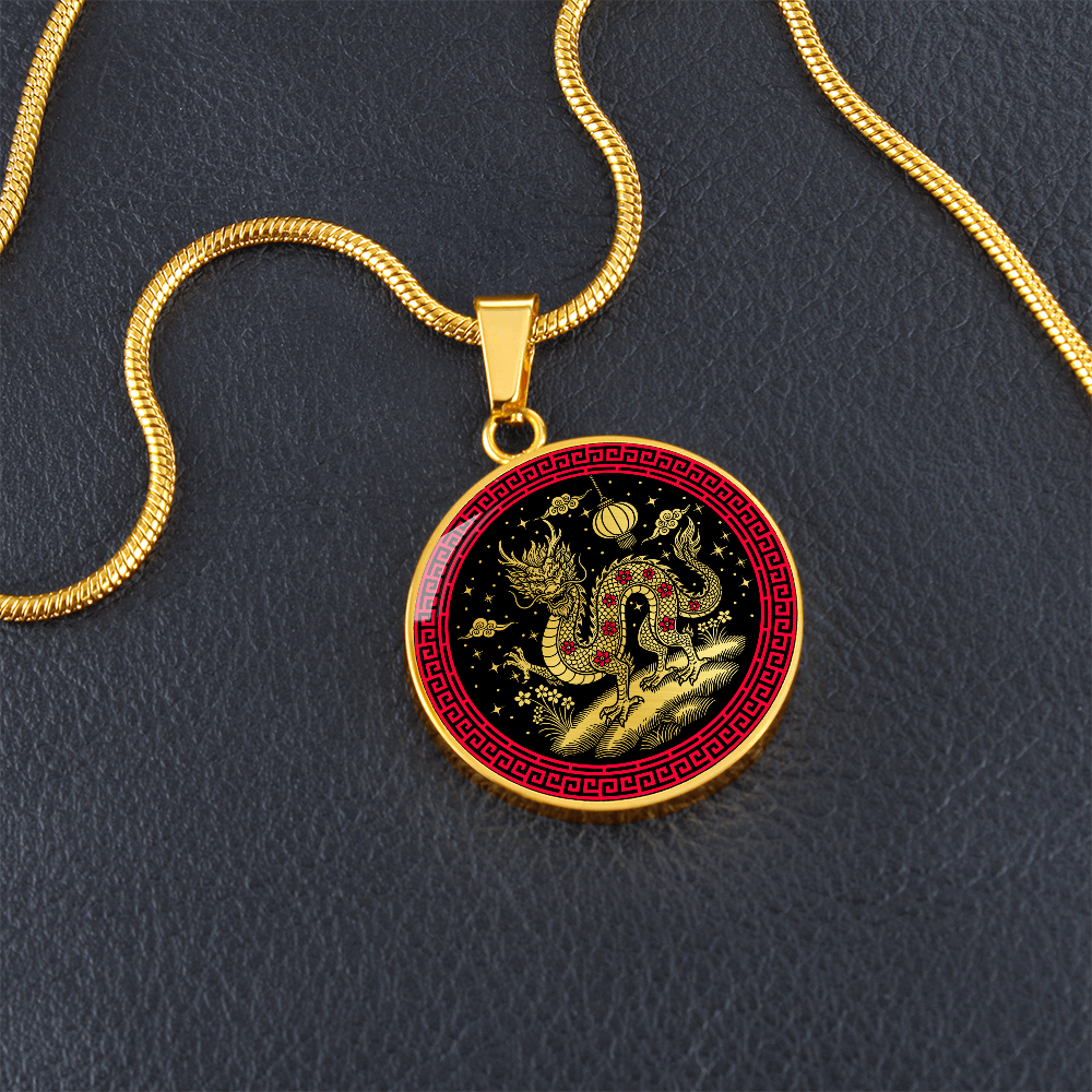 Dragon Necklace - Chinese Zodiac Charm Pendant