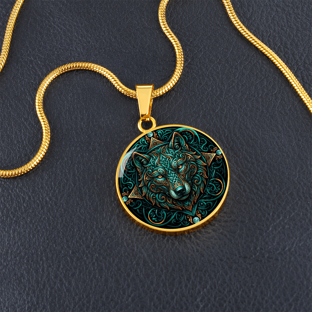 Celtic Wolf Necklace - Symbolizing Guardianship and Protection