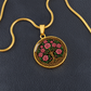 Celtic Tree of Life Pendant Necklace - Rose June Birth Flower Jewelry