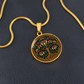 Celtic Tree of Life Pendant Necklace - Honeysuckle June Birth Flower Jewelry
