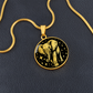Elephant Necklace, Good Luck Charm Pendant, Spirit Companion Jewelry Gifts, Engraved Gold Elephant Valentines Gift & Mothers Day Necklace