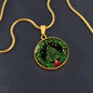 Gold Christmas Tree Necklace - Stainless Steel Necklace Pendant - Pine Tree Pendant -  Evergreen Tree Charm - Holiday Gift for Her or Him
