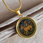Dragon & Goat Necklace - Couples Chinese Zodiac Animal Pendant Jewelry