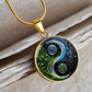 Nature & Circuit Yin Yang Pendant Necklace