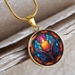 Advent Candle Necklace - Christian Pendant Jewelry