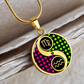 Virgo & Aquarius Necklace - Couples Zodiac Yin Yang Pendant Jewelry