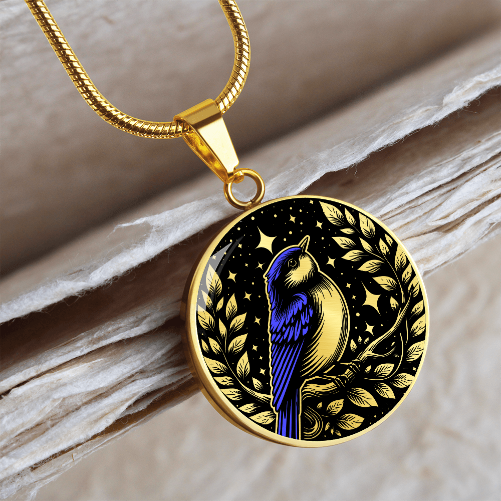 Eastern Bluebird Necklace