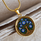 Celtic Tree of Life Pendant Necklace - Morning Glory September Birth Flower Jewelry