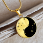 Gemini Yin Yang Pendant Necklace - Zodiac Constellation Jewelry