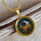 Horse & Goat Necklace - Couples Chinese Zodiac Animal Pendant Jewelry