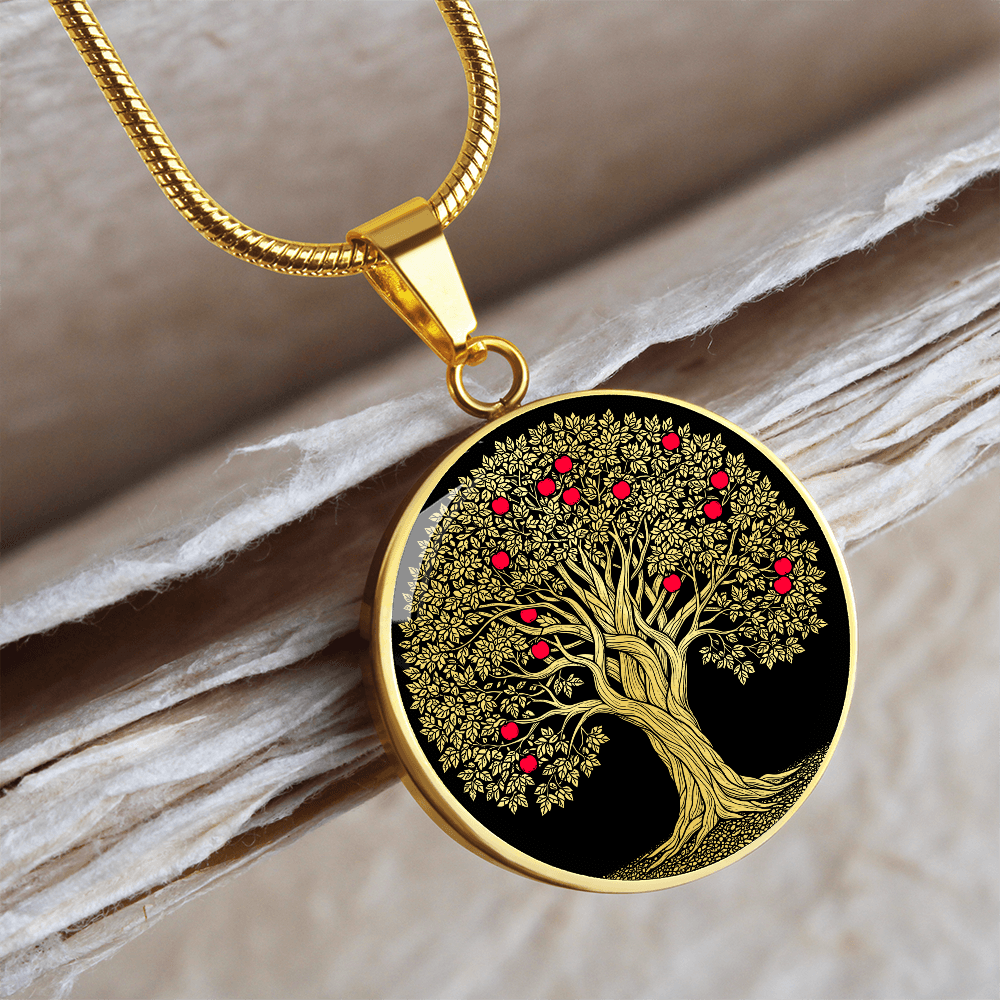 Apple Tree Necklace - Symbolic Jewelry