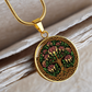 Celtic Tree of Life Pendant Necklace - Honeysuckle June Birth Flower Jewelry