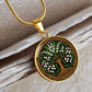 Celtic Tree of Life Pendant Necklace - Lily of the Valley May Birth Flower Jewelry