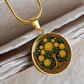 Celtic Tree of Life Pendant Necklace - Chrysanthemum November Birth Flower Jewelry