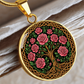 Celtic Tree of Life Pendant Necklace - Rose June Birth Flower Jewelry